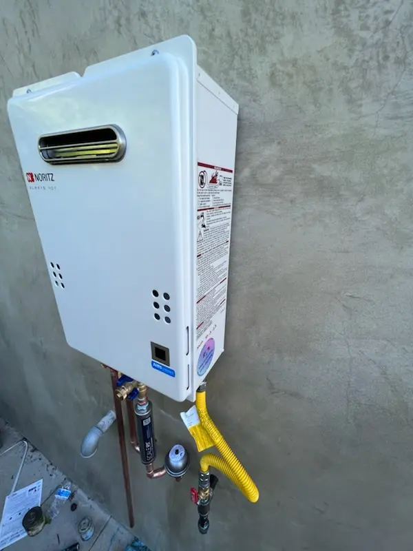 Tankless water heater installation for Bay View homes