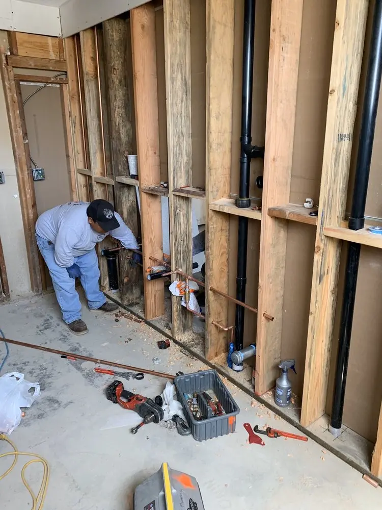 Commercial rough-in plumbing for Water Heater Replacement in Bay View